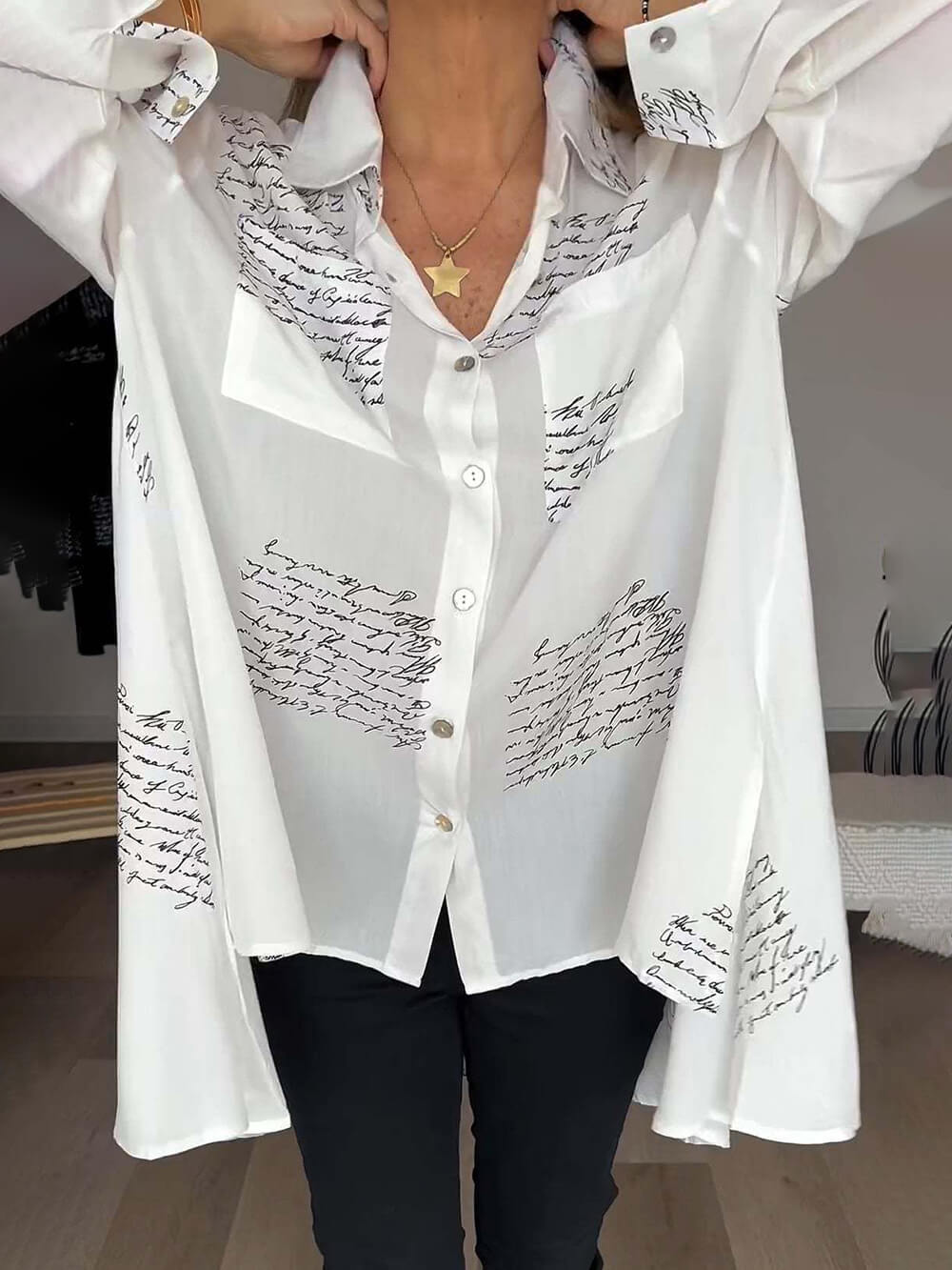 Lyanah | Elegant Long Sleeve Shirt