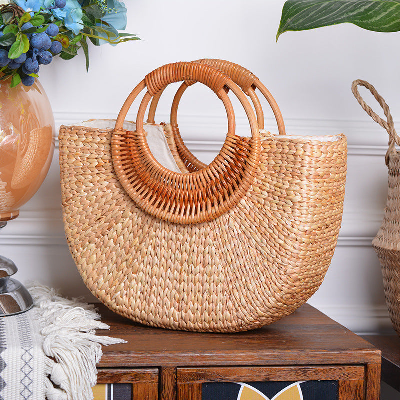 Handwoven Straw Bag