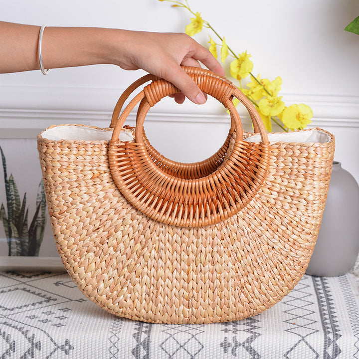 Handwoven Straw Bag