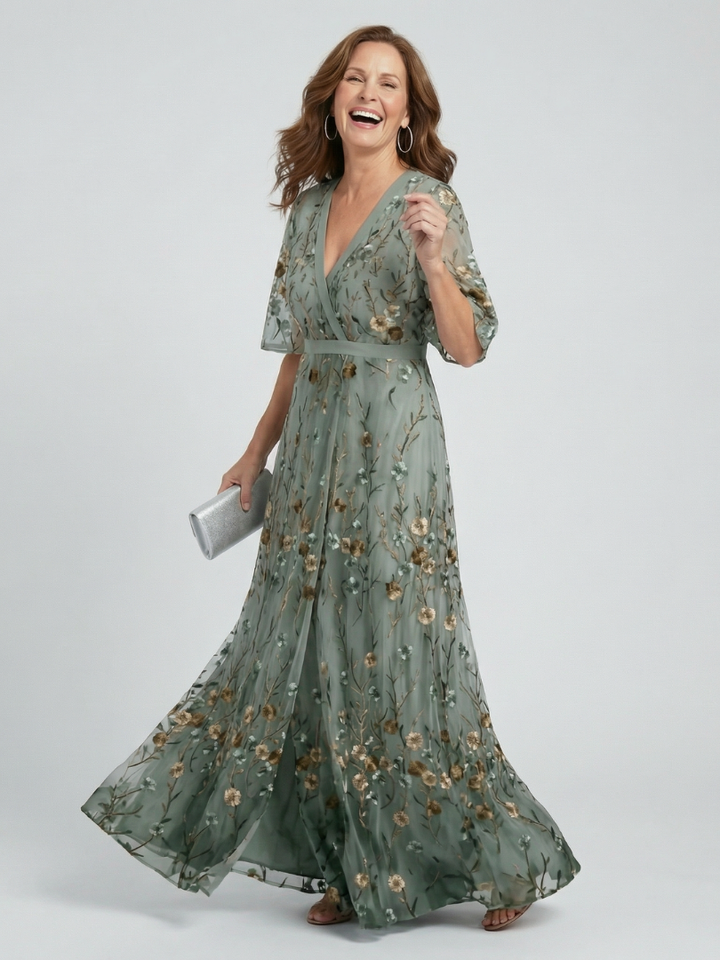 allora halter maxi dress Allora Halter Dress - Yellow Floral