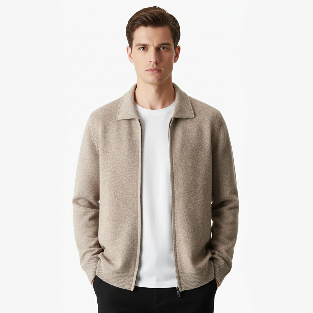 Merino Zip Cardigan