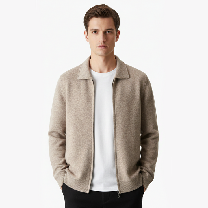 Merino Zip Cardigan