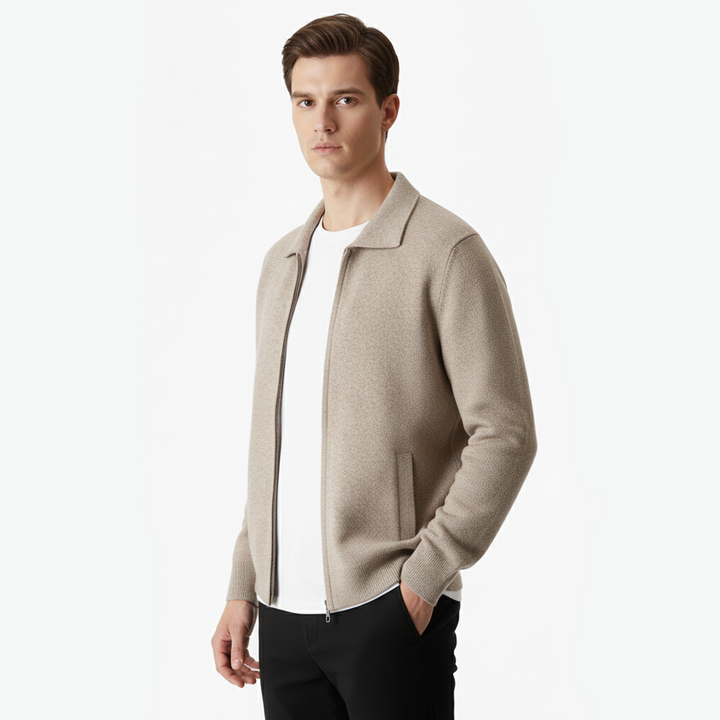 Merino Zip Cardigan