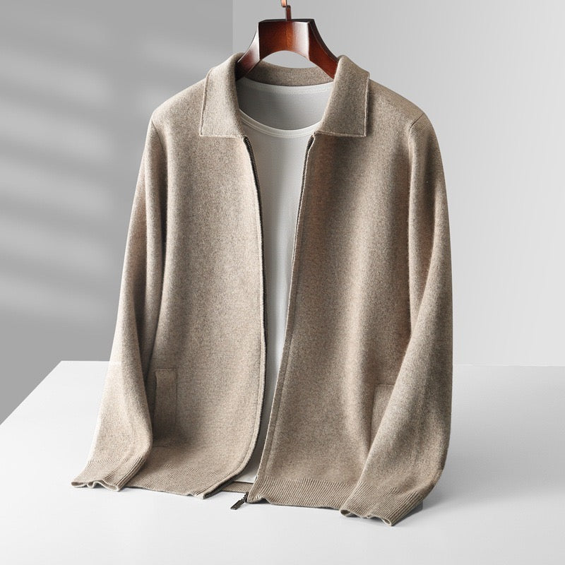 Merino Zip Cardigan
