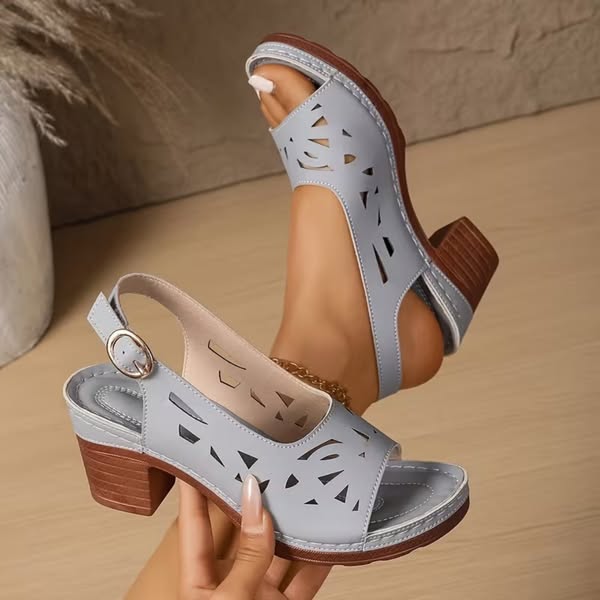 Alice | Ankle Strap Sandals With Block Heel