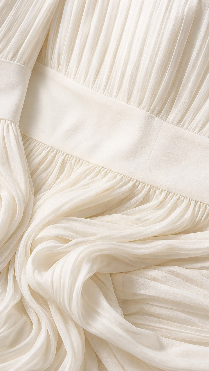 SERELLA | PLEATED MAXI DRESS