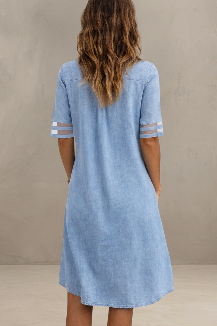 THARYSSA | FIGURE FLATTERING DENIM DRESS