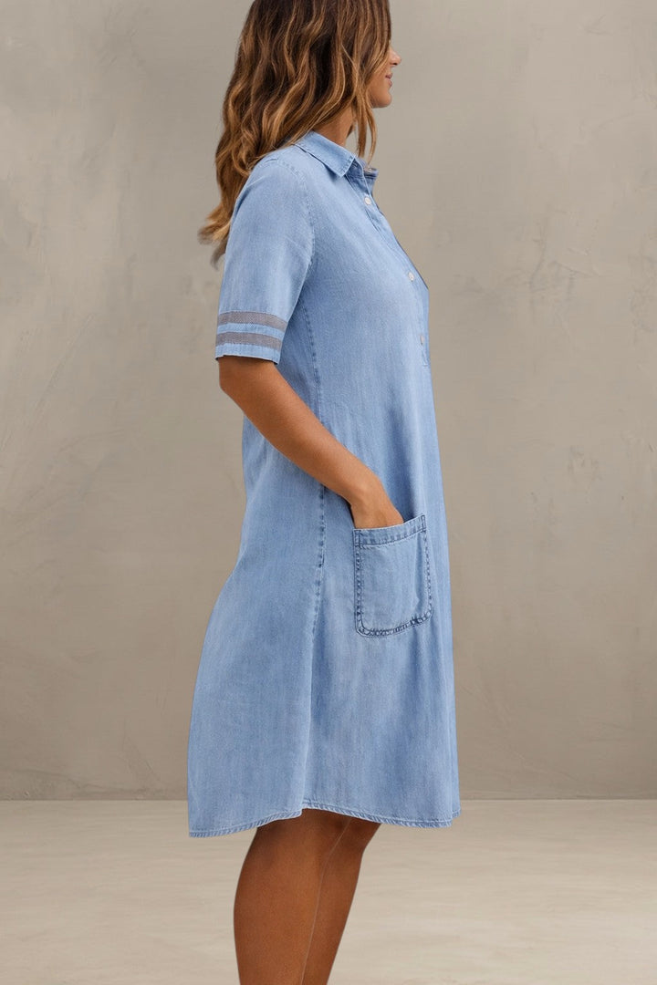 THARYSSA | FIGURE FLATTERING DENIM DRESS
