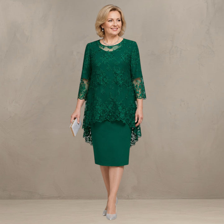 MABEL | EMBROIDERED OCCASION MIDI DRESS