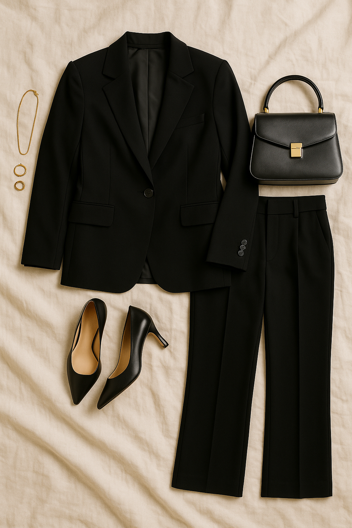 Women’s Business Set – Classic Comfort Fit Blazer & Pants