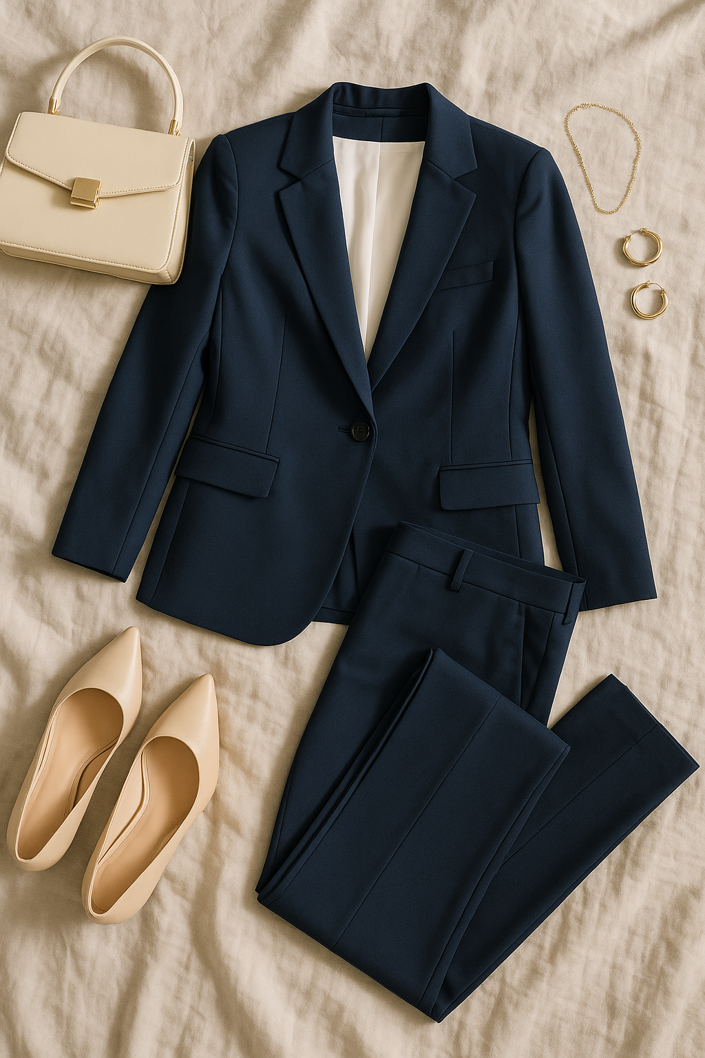 Women's Business Set – Elegant Slim Fit Blazer & Pants