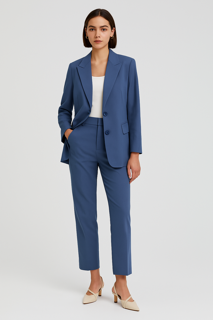 Women's Business Set – Elegant Slim Fit Blazer & Pants