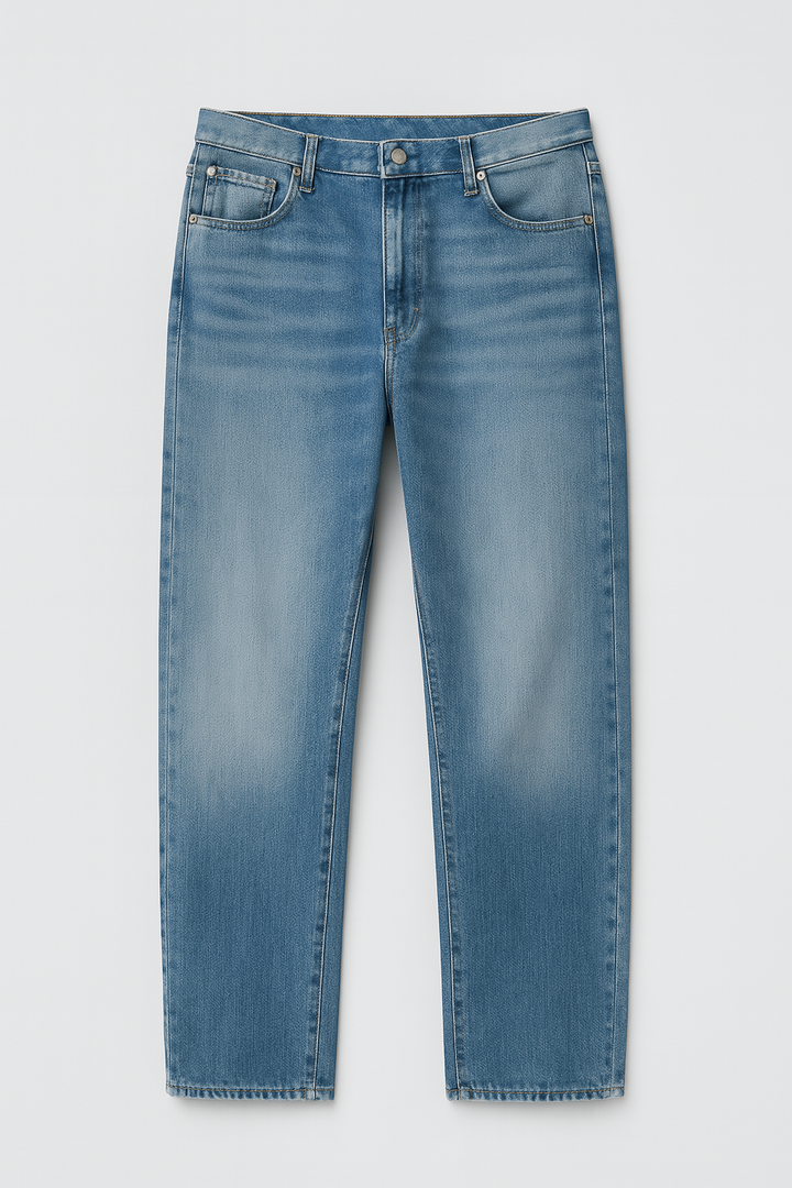 Men’s Pants – Tapered Denim Look, Lightweight & Slim Fit