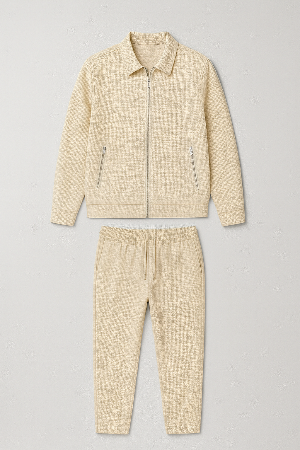 Men’s Matching Set | Polo Jacket & Pants Casual