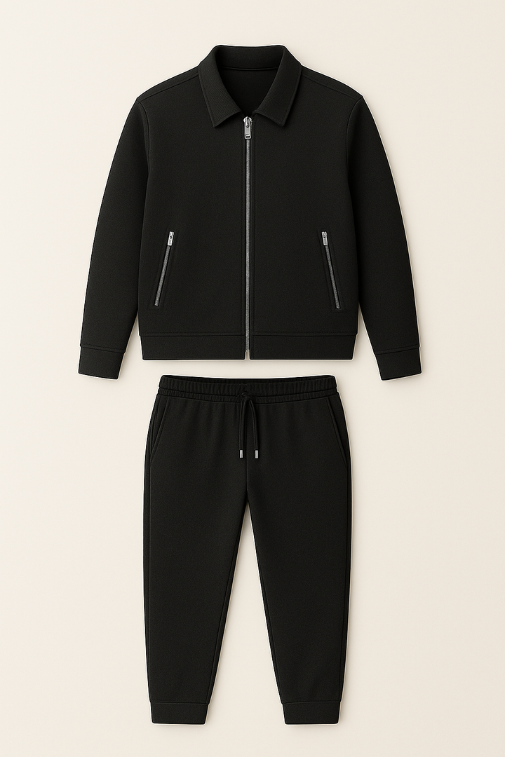 Men’s Matching Set | Polo Jacket & Pants Casual