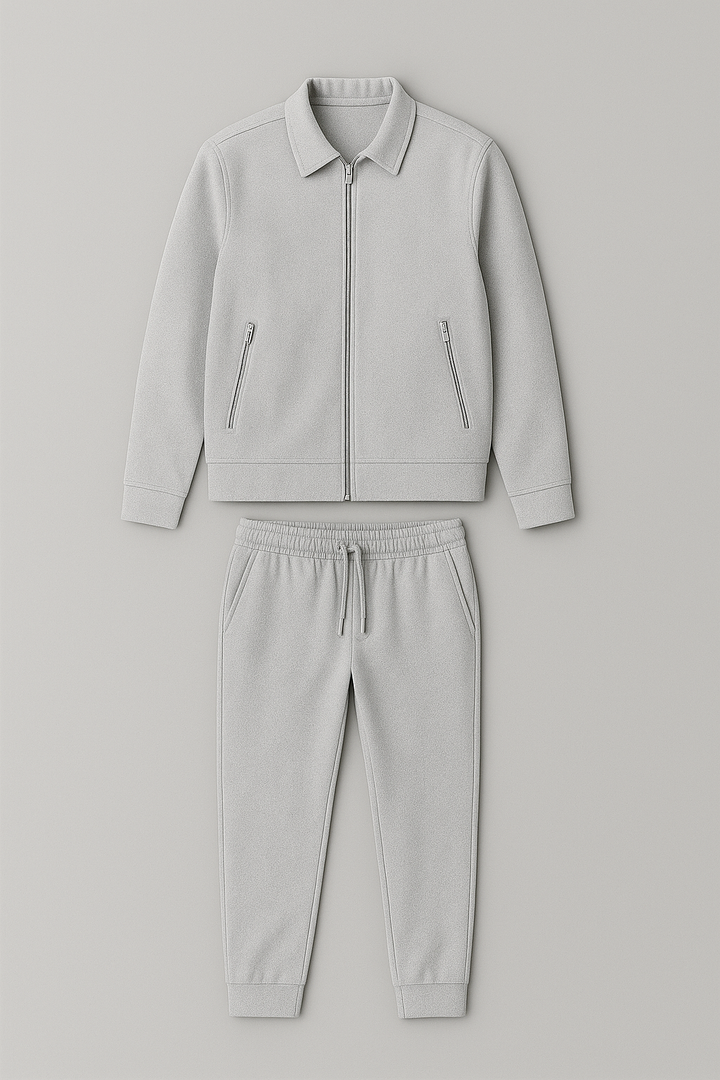 Men’s Matching Set | Polo Jacket & Pants Casual