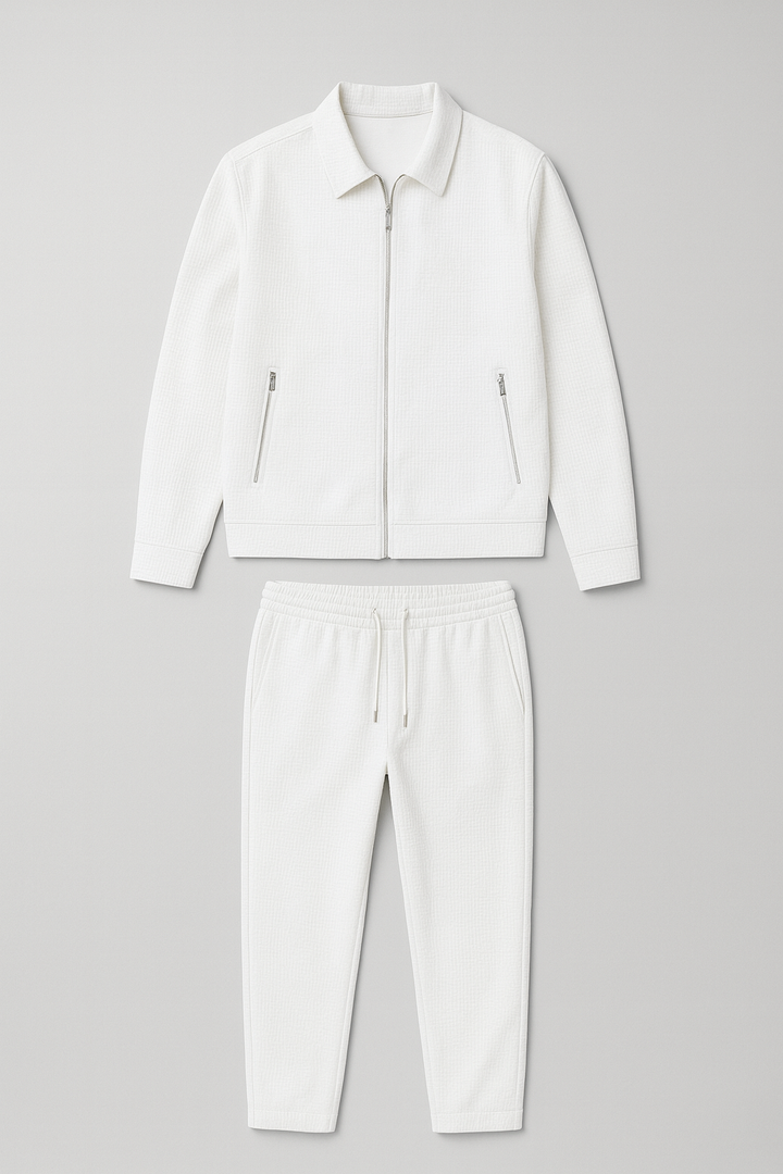 Men’s Matching Set | Polo Jacket & Pants Casual