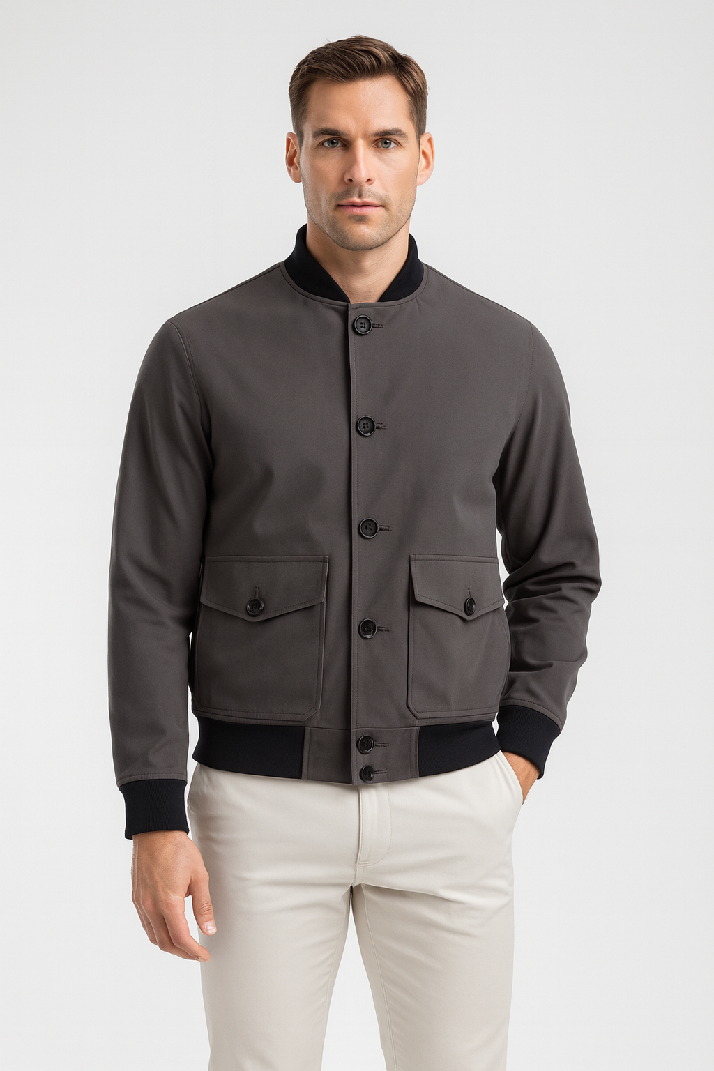 Men’s Bomber Jacket | Lightweight Mid-Season Fit