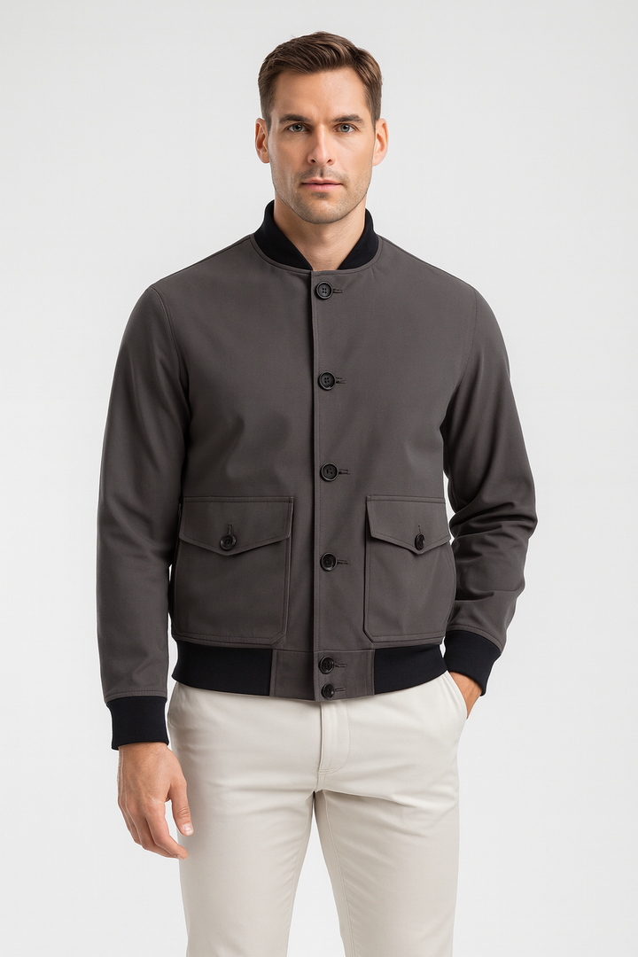 Men’s Bomber Jacket | Lightweight Mid-Season Fit