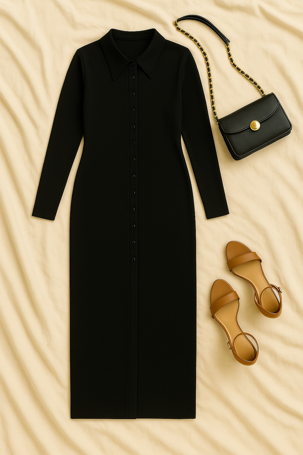 Women’s Sweater Dress | Slim Fit with Lapel