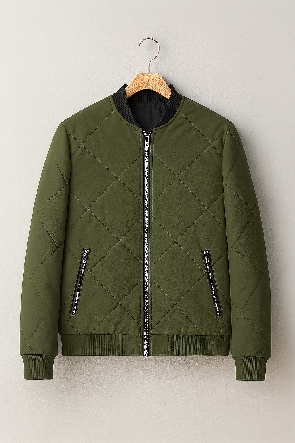 Men’s Quilted Jacket | Fleece-Lined Winter Wear