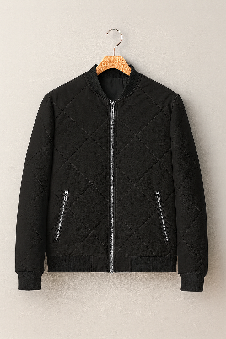 Men’s Quilted Jacket | Fleece-Lined Winter Wear