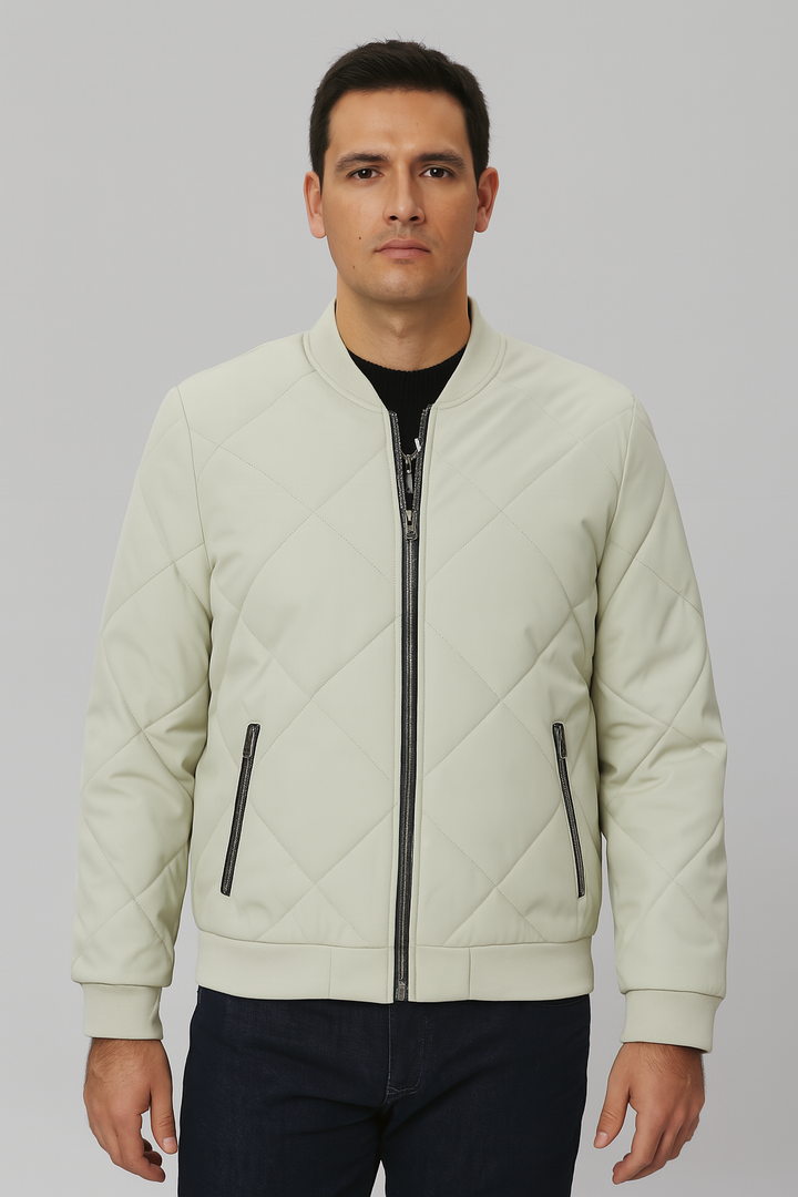 Men’s Quilted Jacket | Fleece-Lined Winter Wear