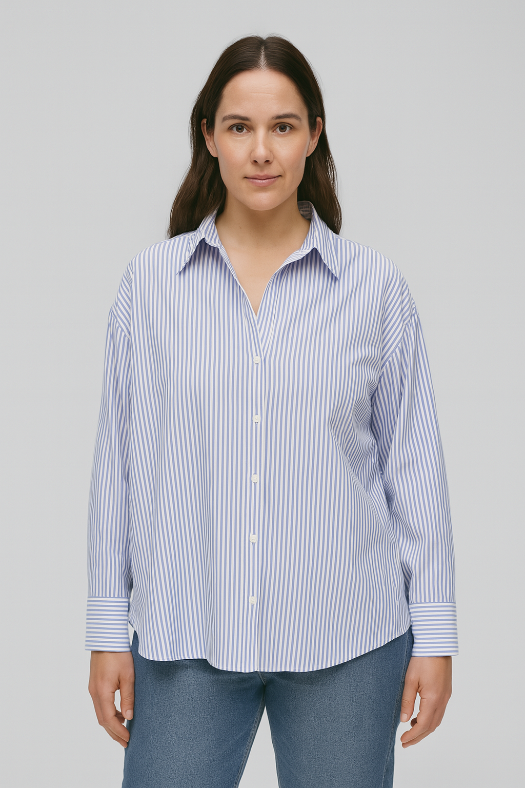 Women’s Button Down Shirt | Elegant V-Neck Lapel