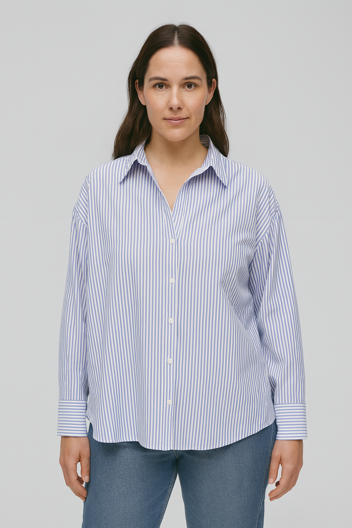 Women’s Button Down Shirt | Elegant V-Neck Lapel