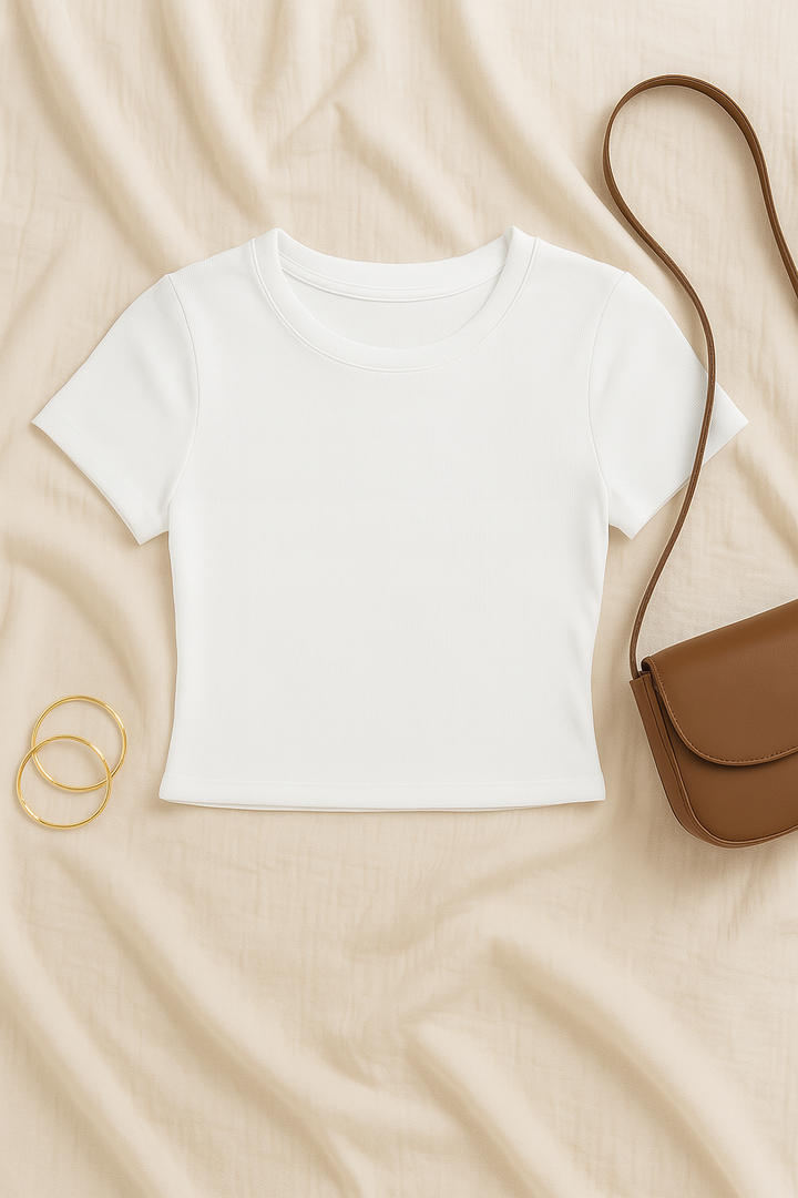 Women’s Baby Tee – Y2K Street Look, Slim-Fit & Trendy