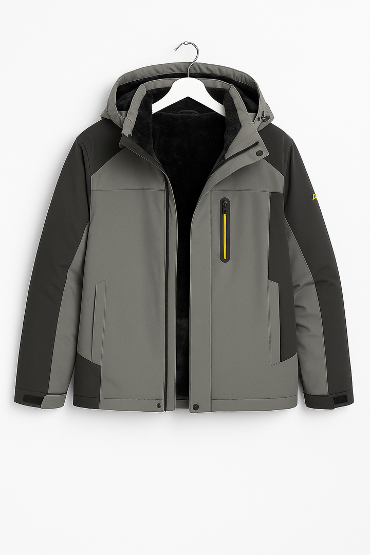 Men's winter jacket – Ski jacket with fleece lining, waterproof & breathable
