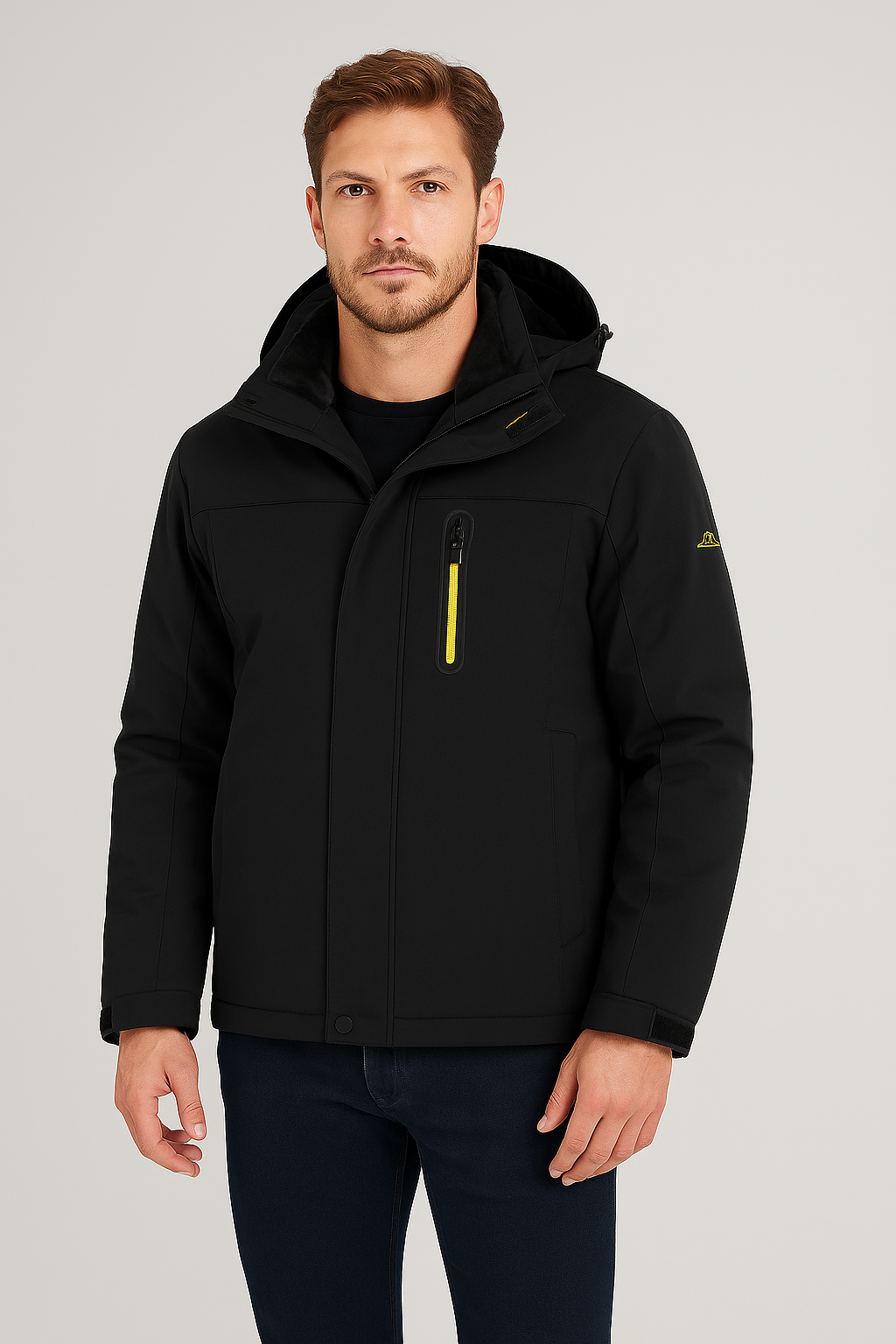 Men's winter jacket – Ski jacket with fleece lining, waterproof & breathable