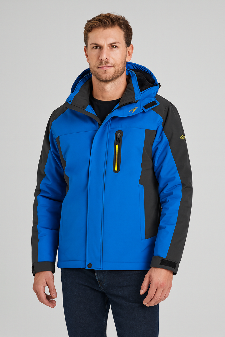 Men's winter jacket – Ski jacket with fleece lining, waterproof & breathable