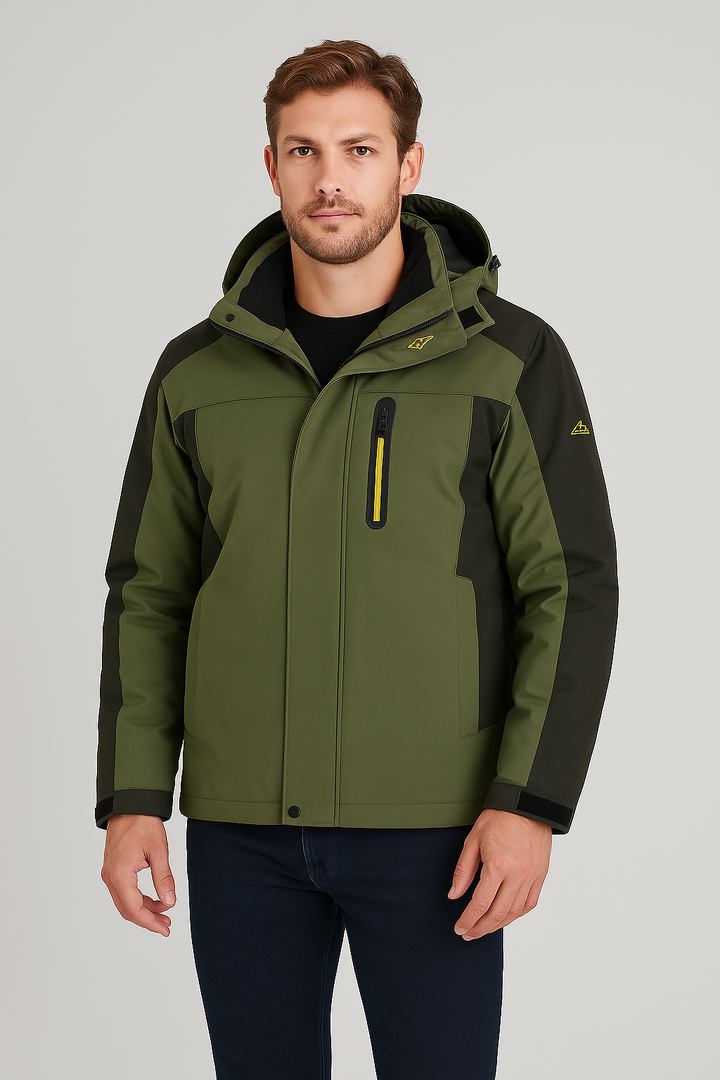 Men's winter jacket – Ski jacket with fleece lining, waterproof & breathable