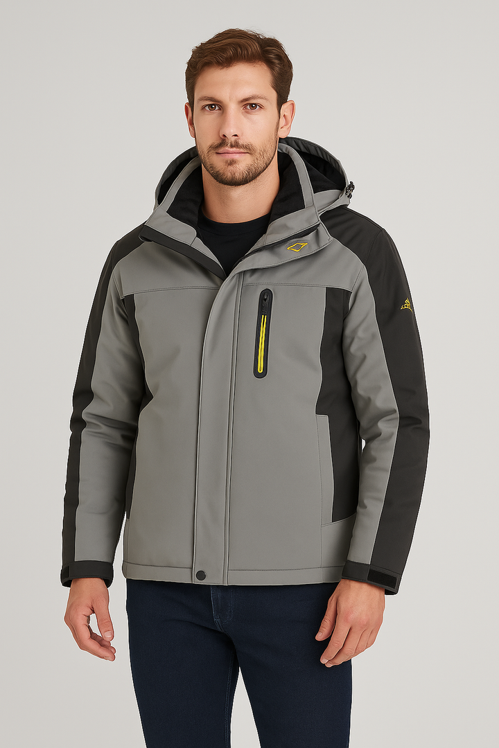 Men's winter jacket – Ski jacket with fleece lining, waterproof & breathable