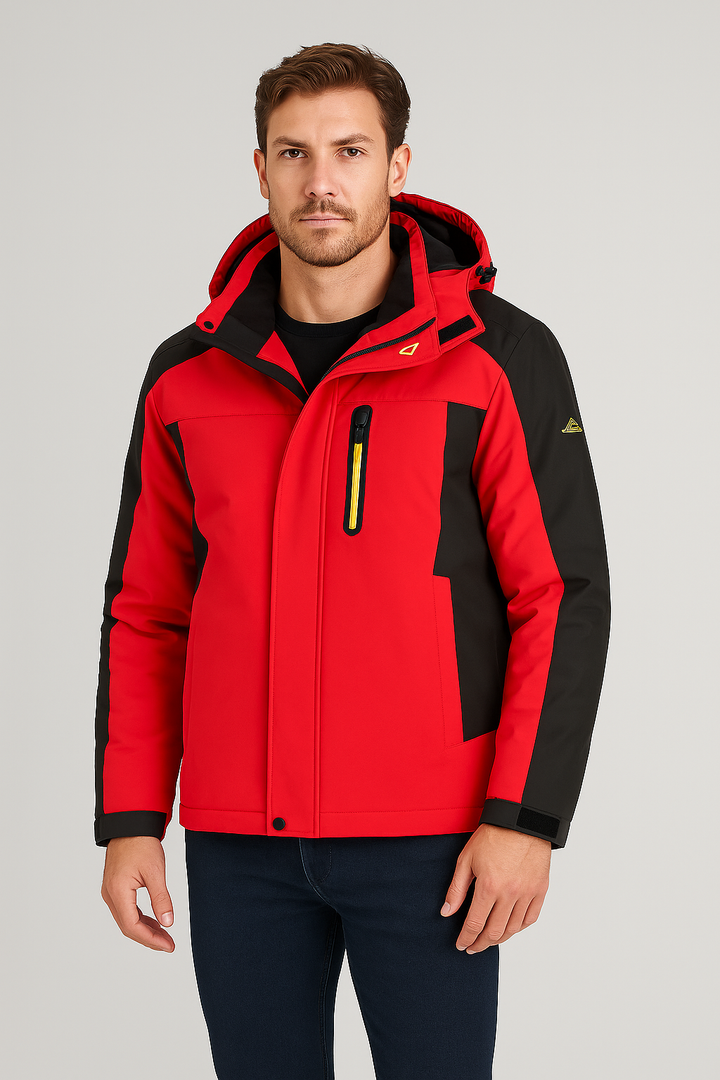 Men's winter jacket – Ski jacket with fleece lining, waterproof & breathable