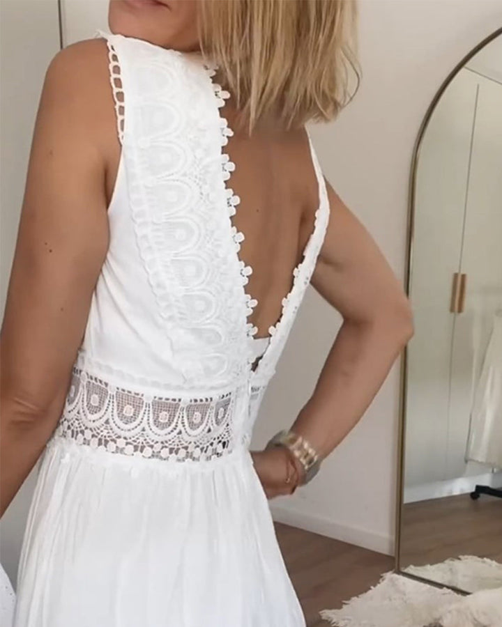 Lera | Elegant Lace Dress with V-Neck