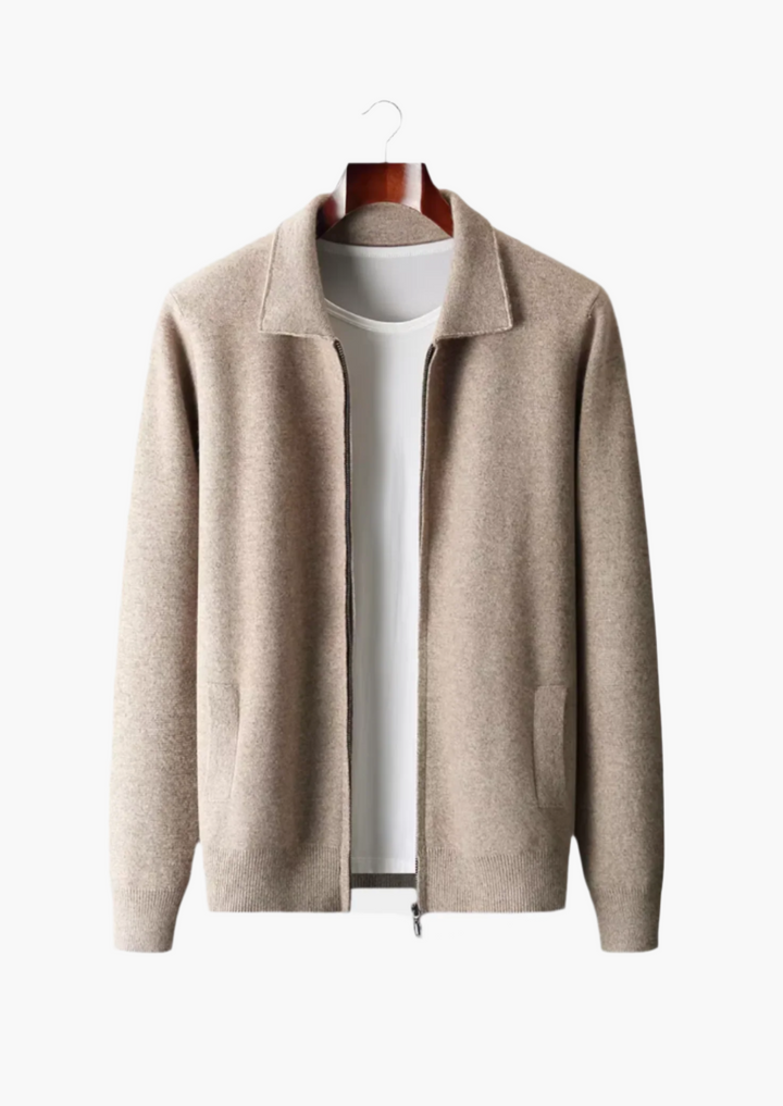 Merino Zip Cardigan