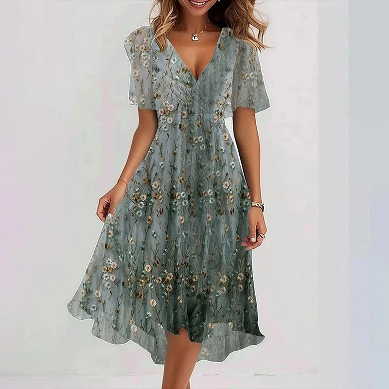 YADA | ELEGANT COLOURFUL DRESS
