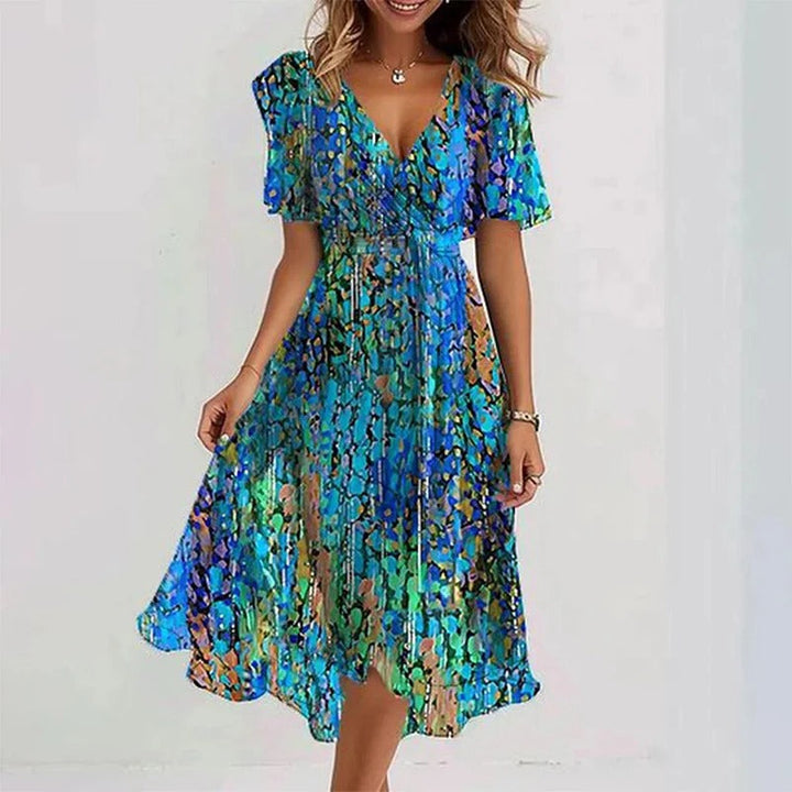 YADA | ELEGANT COLOURFUL DRESS