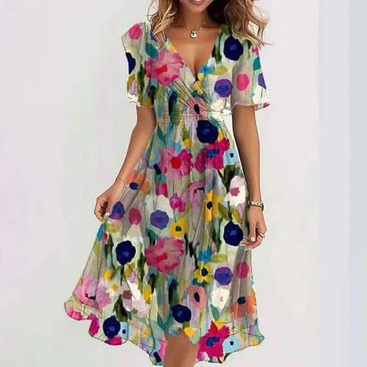 YADA | ELEGANT COLOURFUL DRESS